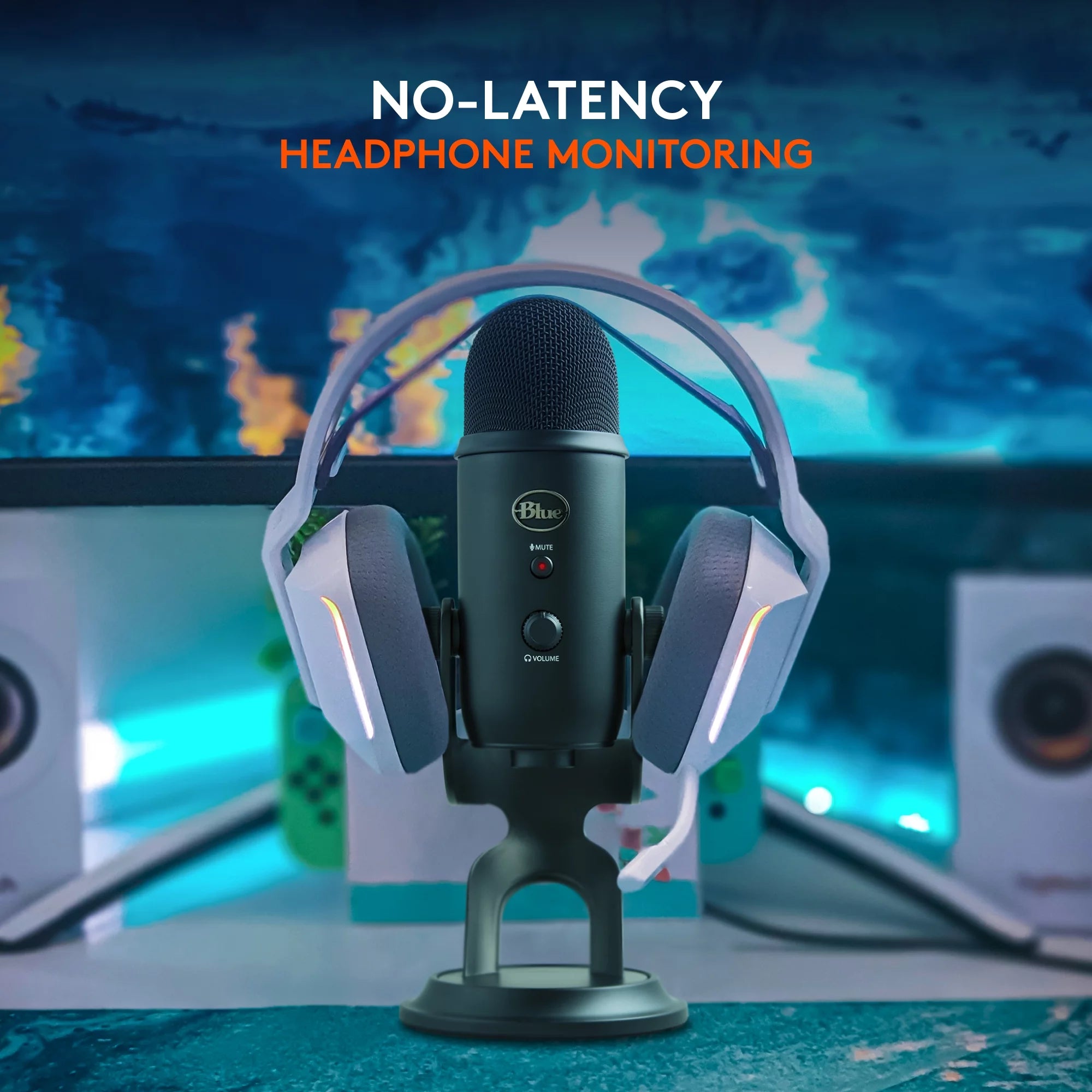 Blue Yeti USB Microphone for PC, Mac, Gaming, Recording, Streaming, Podcasting, Plug and Play, Blackout