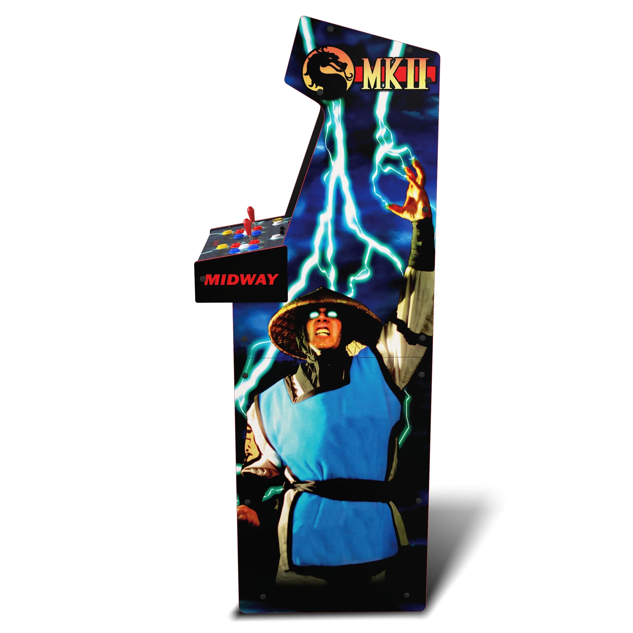 Deluxe Arcade Cabinet Mortal Kombat II, 14 Classic Games, Including 4 Different Mortal Kombat Versions