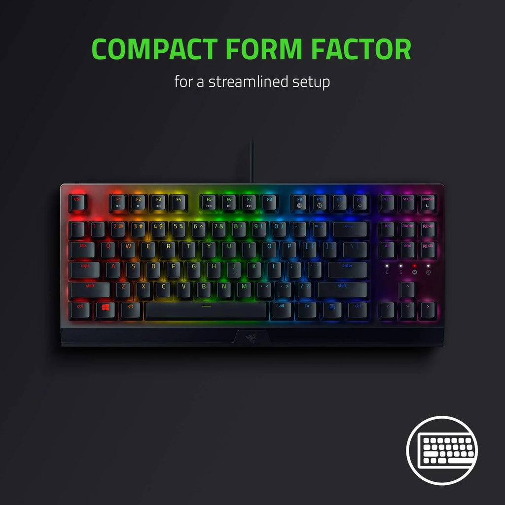 RZ03-03490200-R3U1 Blackwidow V3 Tenkeyless Green Switch US Mechanical Gaming Keyboard