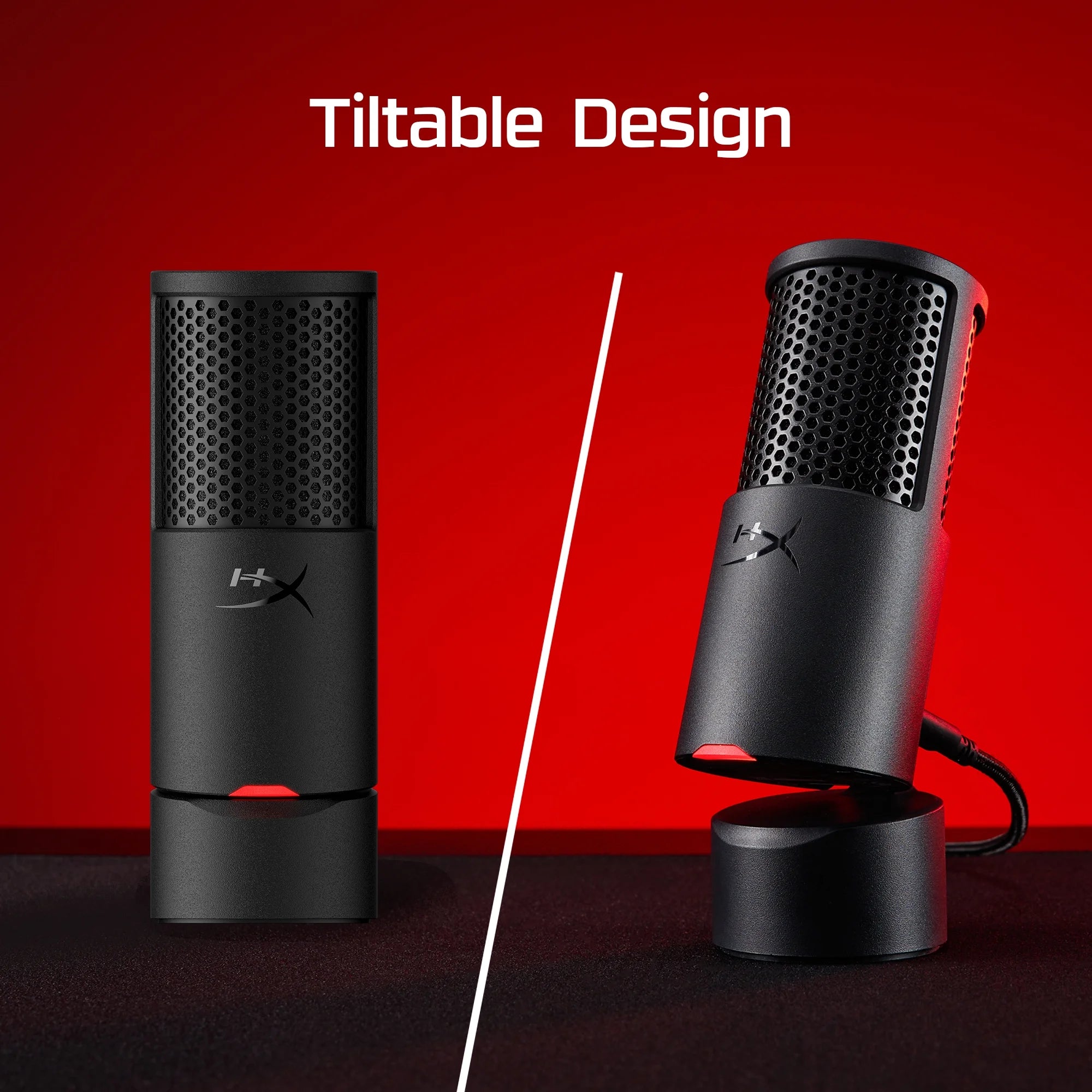 Solocast 2 – Gaming USB Condenser Mic for PC, USB-C to USB-A, Built-In Pop Filter, Internal Shock Mount, Plug and Play, 24-Bit / 96Khz, Compact Tiltable Stand - Black