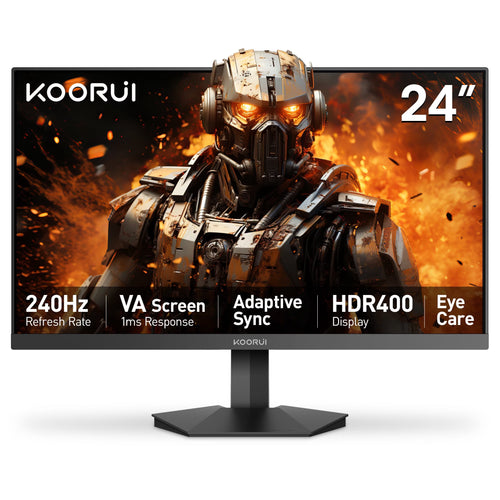 24" 1080P Gaming Monitor, 240Hz FHD Computer Monitor, 1Ms Adaptive-Sync, VESA Mountable, New, G2411X