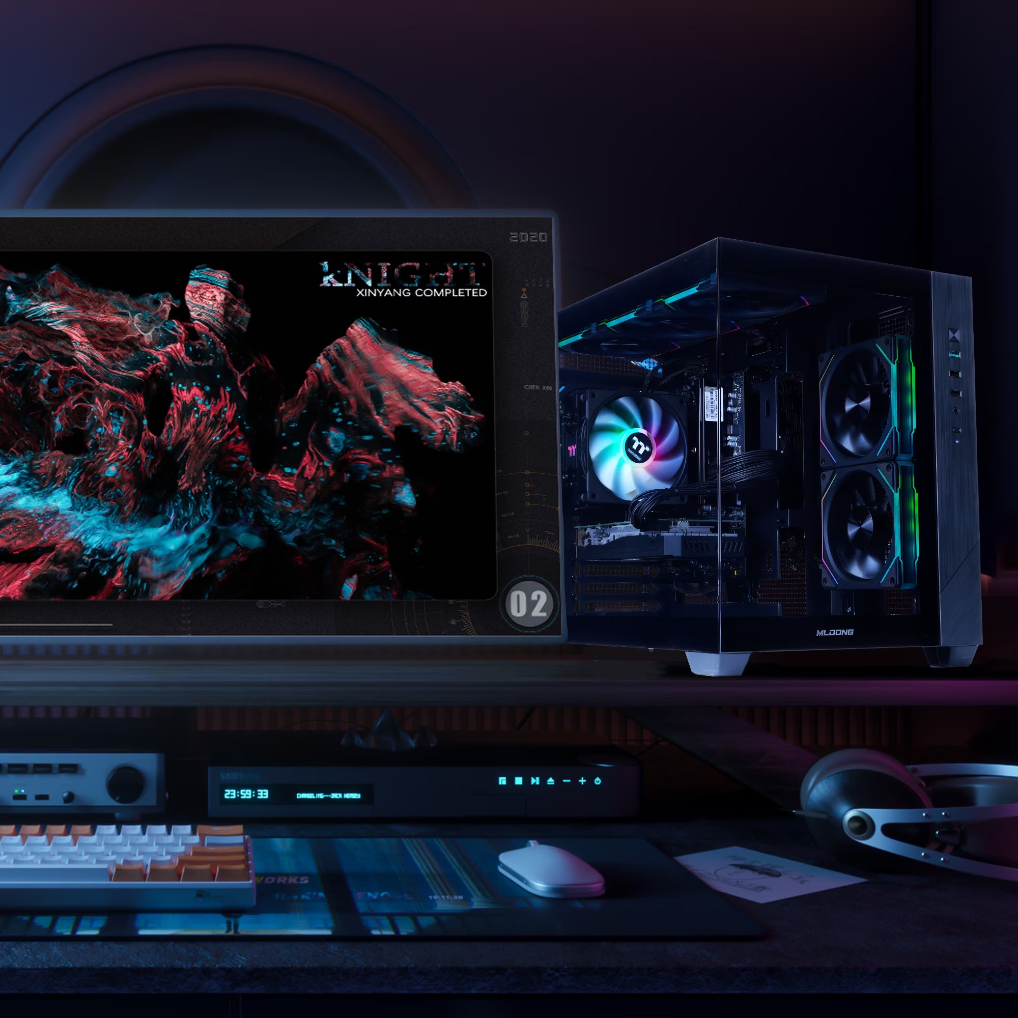 Gaming PC AMD Ryzen 5 5500 NVIDIA Geforce RTX 5050 16GB RAM 1TB SSD 650W Win11 WIFI Desktop Black