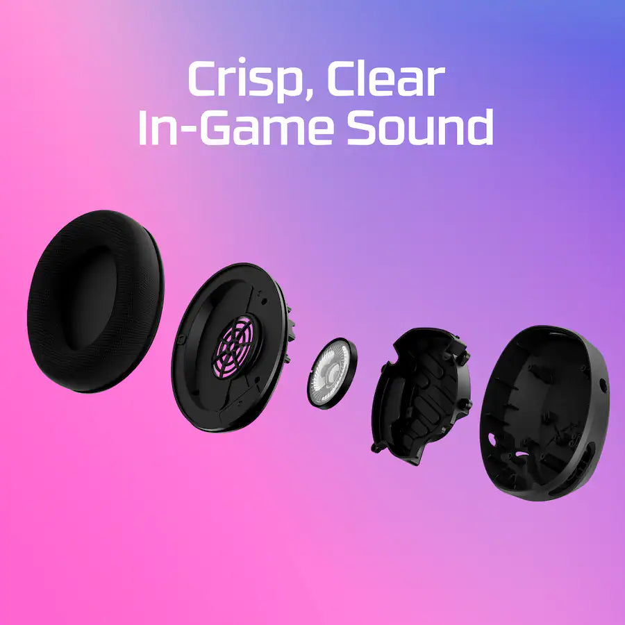 Cloud Stinger 2 Wired Over-Ear Gaming Headset, Black