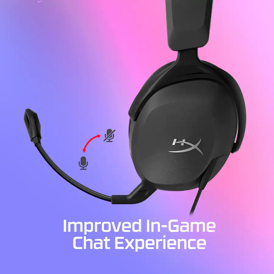 Cloud Stinger 2 Wired Over-Ear Gaming Headset, Black