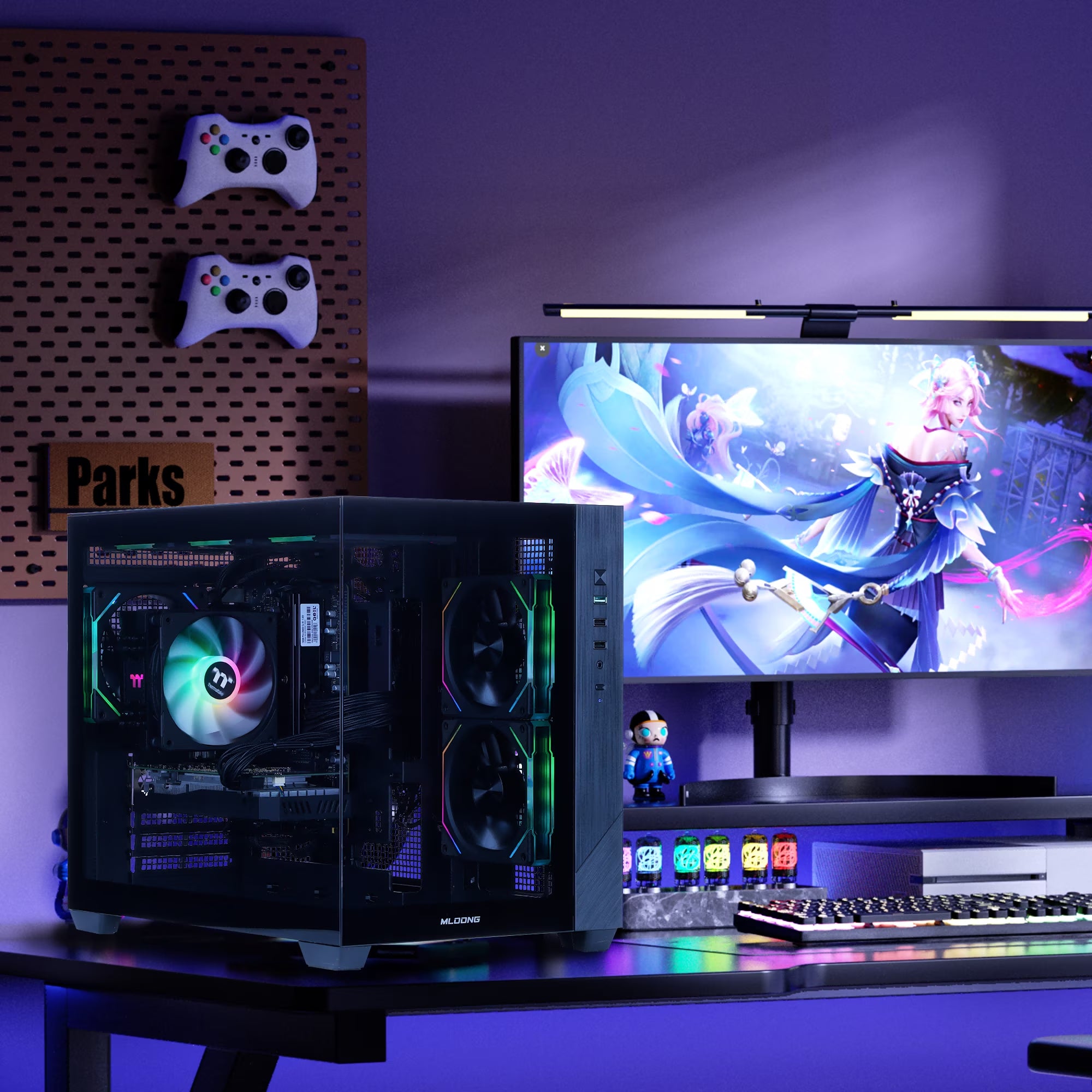 Gaming PC AMD Ryzen 5 5500 NVIDIA Geforce RTX 5050 16GB RAM 1TB SSD 650W Win11 WIFI Desktop Black