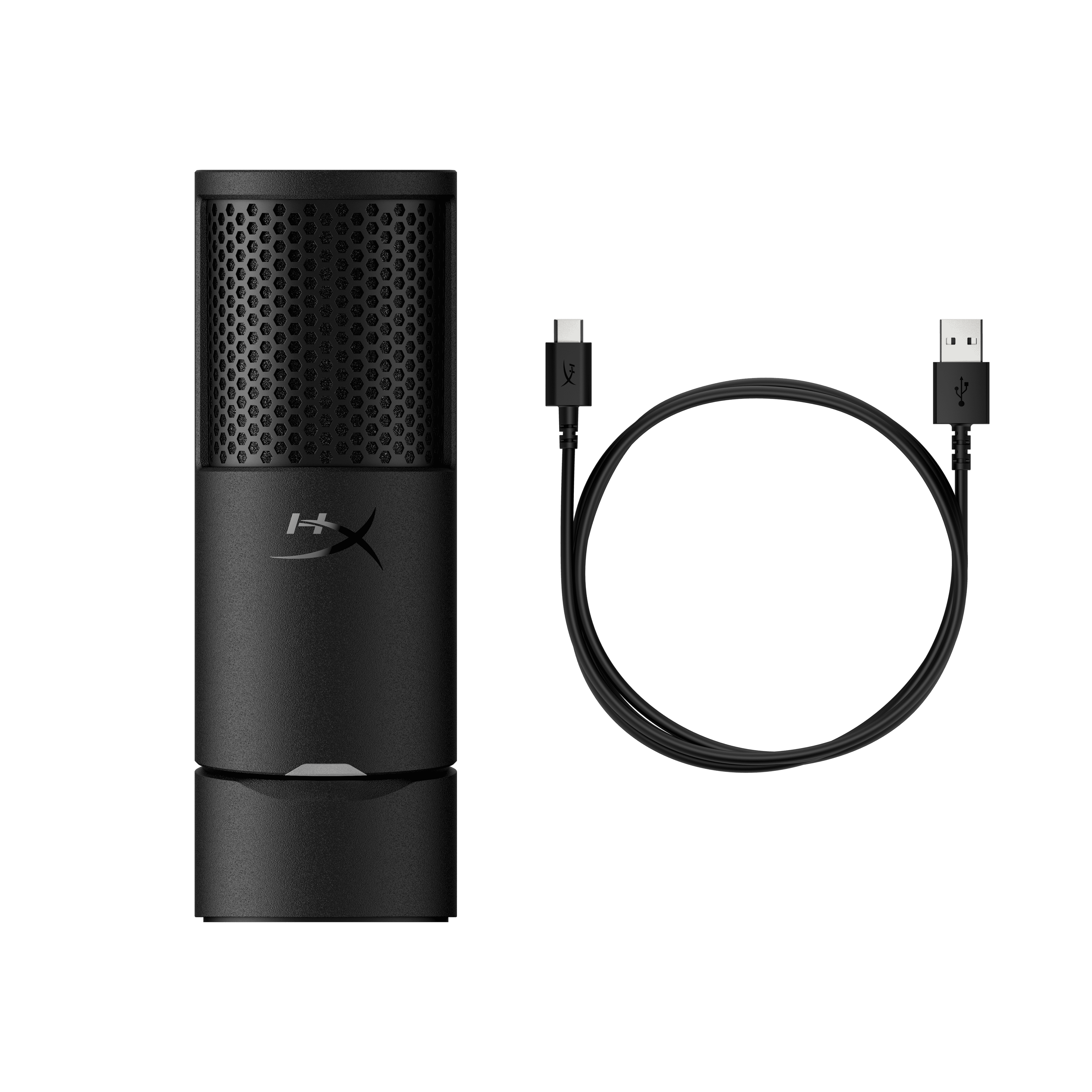 Solocast 2 – Gaming USB Condenser Mic for PC, USB-C to USB-A, Built-In Pop Filter, Internal Shock Mount, Plug and Play, 24-Bit / 96Khz, Compact Tiltable Stand - Black