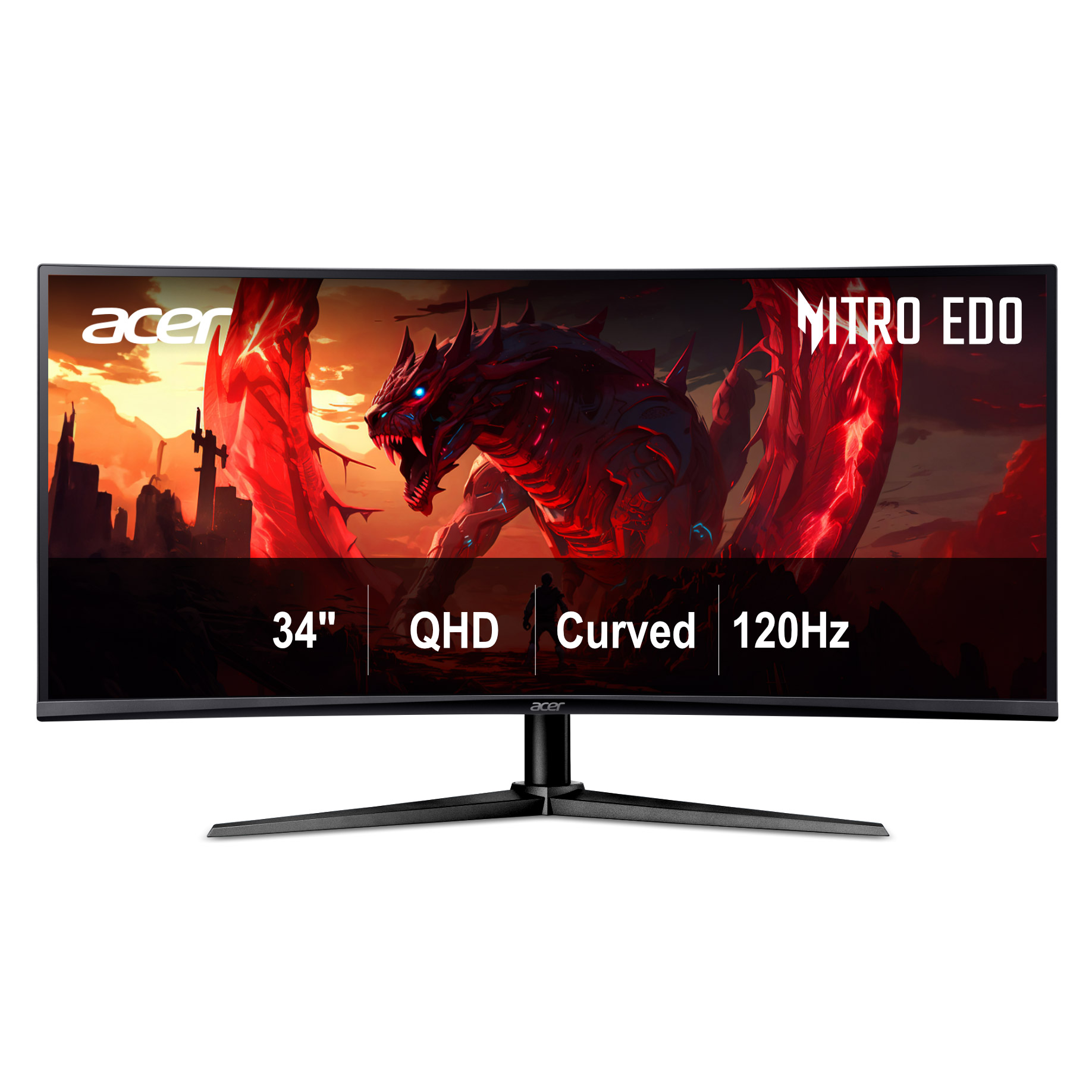 Acer Nitro 34” Class WQHD Curved Gaming Monitor