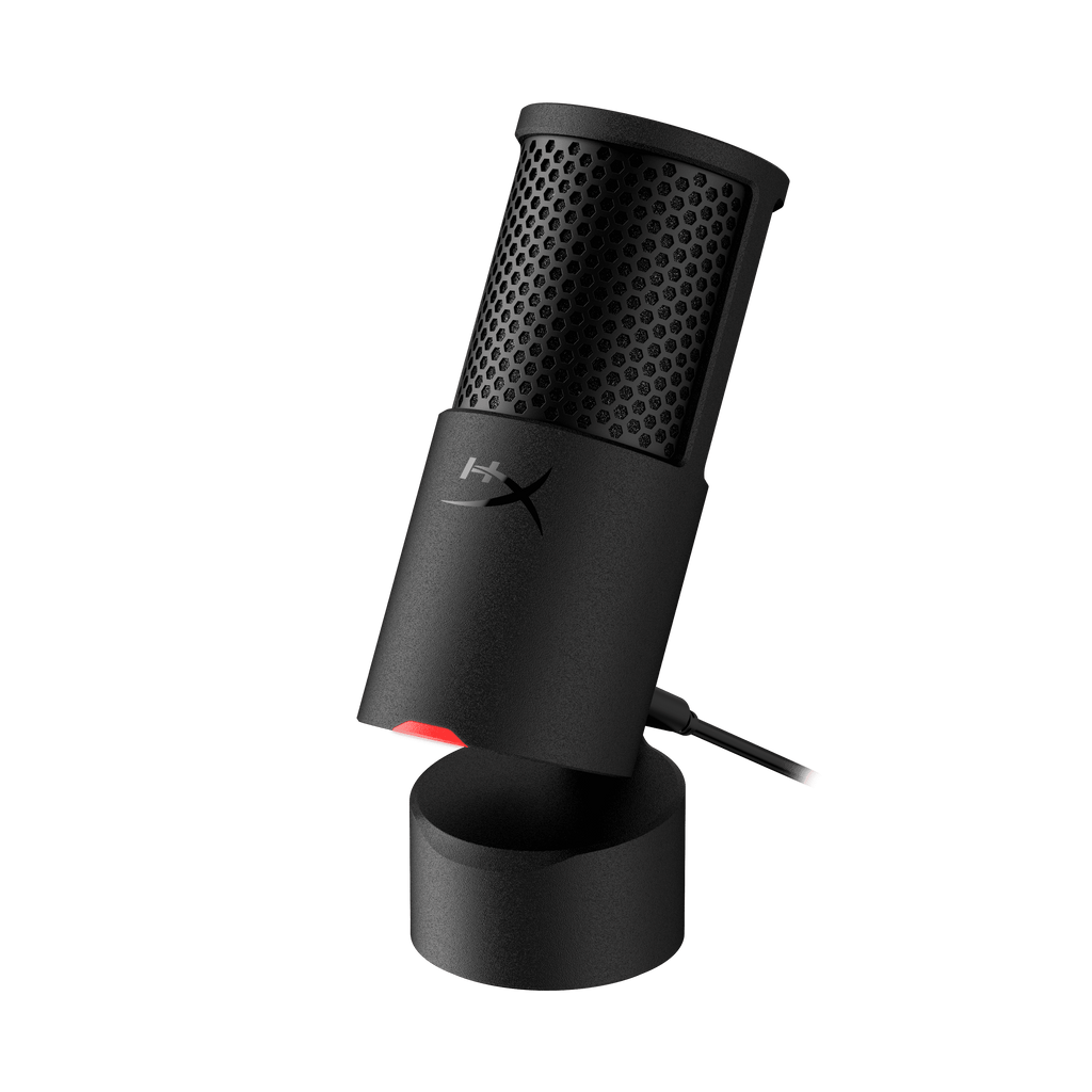 Solocast 2 – Gaming USB Condenser Mic for PC, USB-C to USB-A, Built-In Pop Filter, Internal Shock Mount, Plug and Play, 24-Bit / 96Khz, Compact Tiltable Stand - Black
