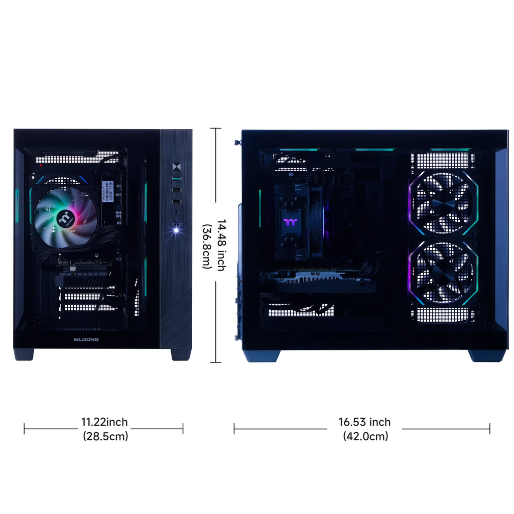 Gaming PC AMD Ryzen 5 5500 NVIDIA Geforce RTX 5050 16GB RAM 1TB SSD 650W Win11 WIFI Desktop Black