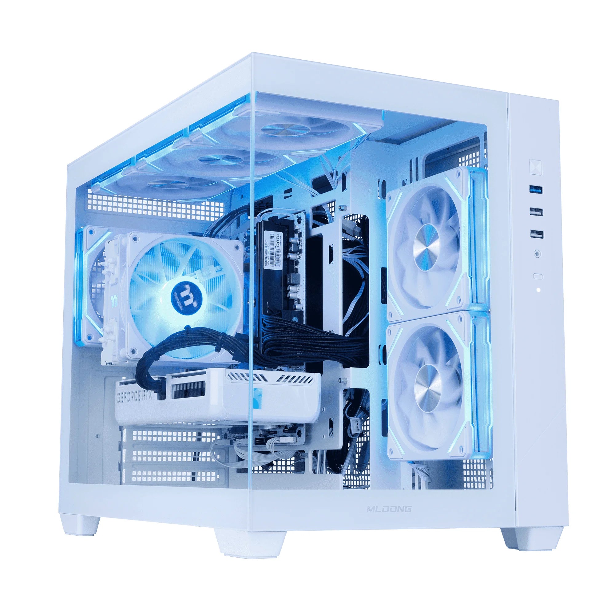 Gaming PC Desktop AMD Ryzen 5 5500 Geforce RTX 5060 1TB SSD 16GB RAM 650W Win11 WIFI White